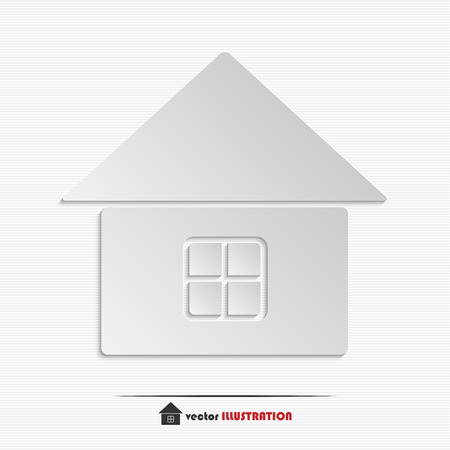 Abstract home web icon for your designのイラスト素材