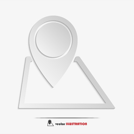 Abstract map pointer web icon for your designのイラスト素材