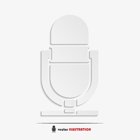 Abstract microphone web icon for your designのイラスト素材