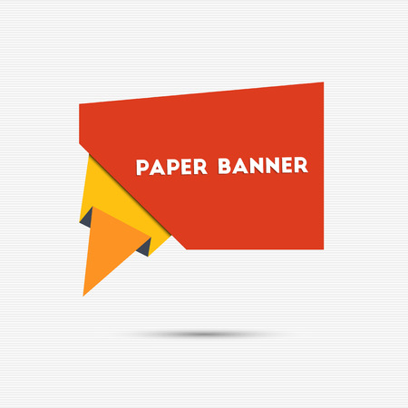 Abstract colorful paper banner for your designのイラスト素材