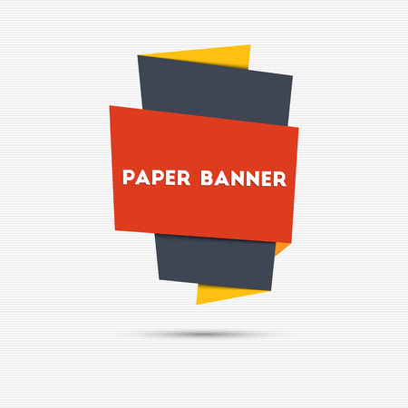 Abstract colorful paper banner for your designのイラスト素材