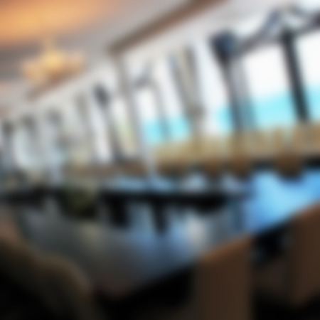Abstract blurred image of conference hall as a background for your designの写真素材