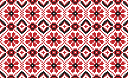 Vector illustration of seamless traditional national embroidered pattern for your designのイラスト素材