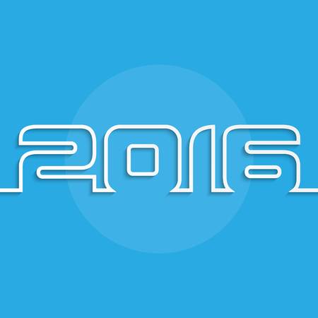 Happy new year 2016 greeting card designのイラスト素材