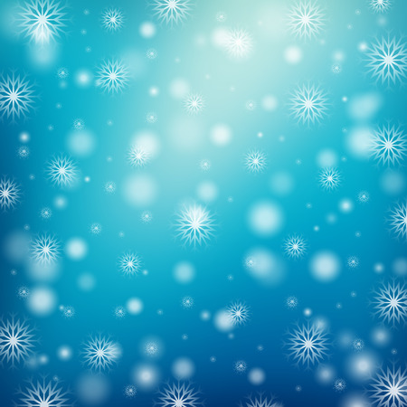Abstract blue christmas background with snowflakes for your designのイラスト素材