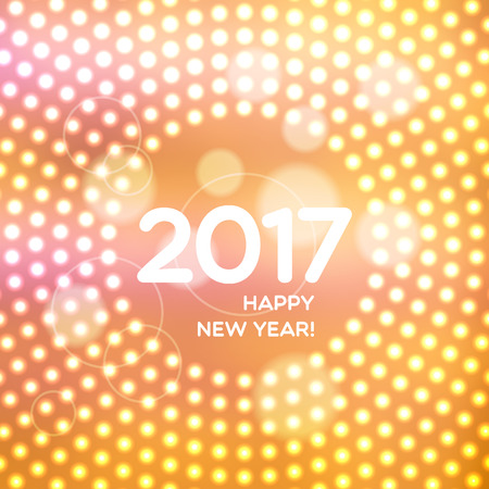 Happy New Year 2017 abstract light background for your designのイラスト素材