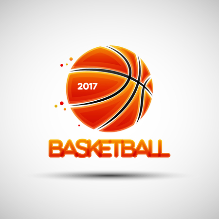 Vector illustration of abstract basketball ball logo template for your designのイラスト素材