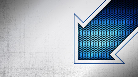 Construction background. Vector illustration of abstract stainless steel metal panel with grunge overlay metallic texture and hexagonal grid pattern over blue light background for your designのイラスト素材