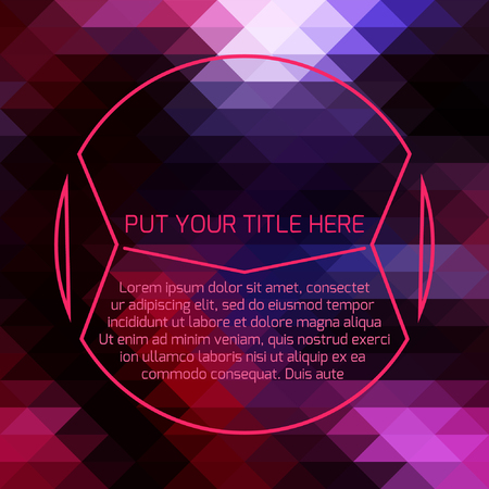 Vector template with triangle pattern  backgroundのイラスト素材