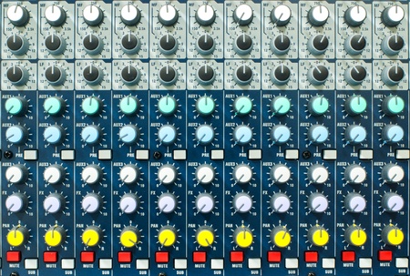 Colorful key of music control panel