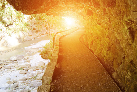 Road of Taroko national park, Hualien, East of Taiwan, East Asiaの写真素材
