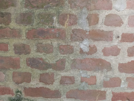 Old brick wall texture background with copy space for text or image.