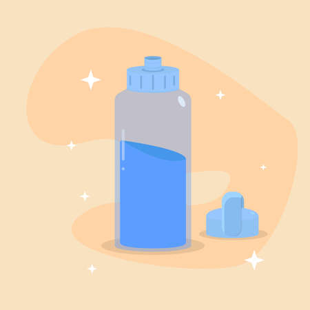 Water Bottle Vector Illustrationのイラスト素材