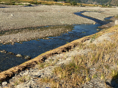 river in the mountains, closeup of photo, beautiful photo digital pictureの写真素材