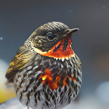 Red-throated thrush (Luscinia svecica)