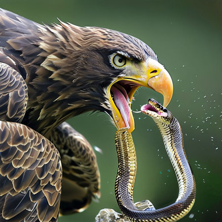 Golden Eagle (Haliaeetus leucocephalus)の写真素材