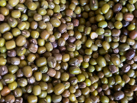 Mung beans background. Mung beans texture. Mung beans backgroundの写真素材