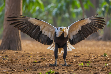 Bald Eagle (Haliaeetus leucocephalus) in flight