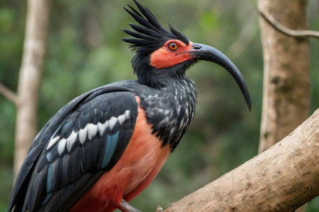 Northern bald ibis (Geronticus eremita)の写真素材