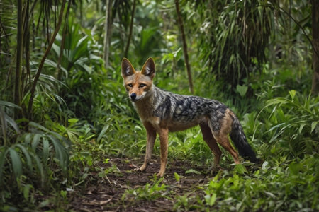 Jackal in the jungle