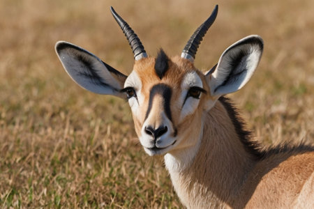 Close-up of a gazelle (Gazella gazella)の写真素材
