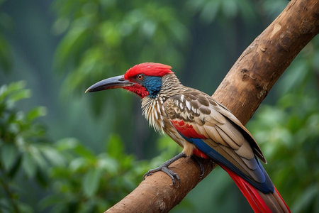 Red-crested Red-crested Barbet, Thailand