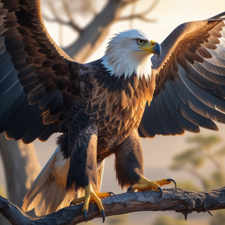 Bald Eagle (Haliaeetus leucocephalus)の写真素材