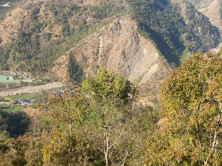 Mountain landscape in Himalayas, Annapurna Circuit Trek, Nepal