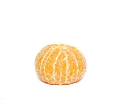 Clean tangerine on a white background.の写真素材