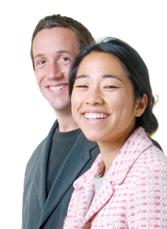 Young businessman and businesswomanの写真素材
