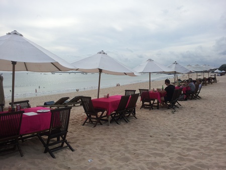 jimbaran beach baliの写真素材