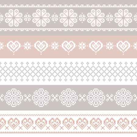 Christmas seamless vector pattern for print, web, and prints. Endless texture for wallpaper, web page background, wrapping paper and etc. Retro style.のイラスト素材