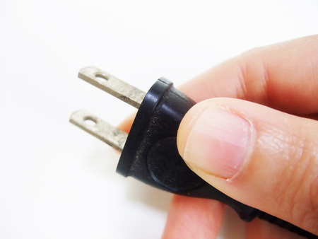 Hand with plug