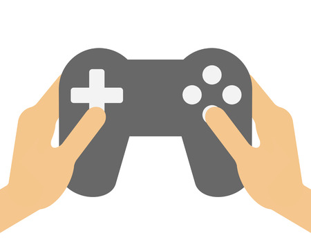 Operation of a game pad.の写真素材