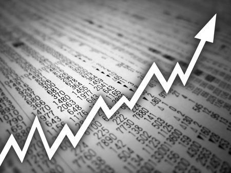 An image of stock price rise.の写真素材