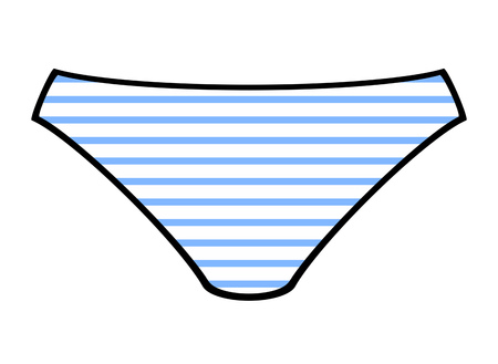 Striped pantiesの写真素材