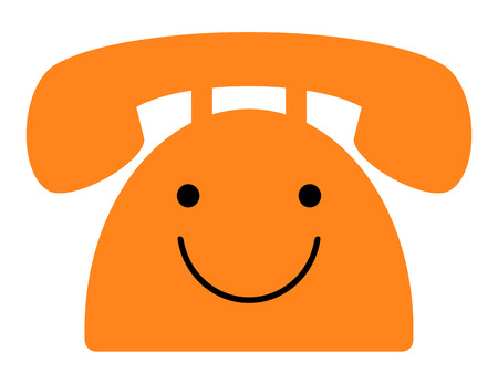 Character of the telephoneの写真素材