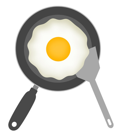 Sunny-side up is cooked.の写真素材