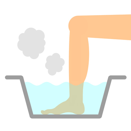 A footbath is being done.の写真素材