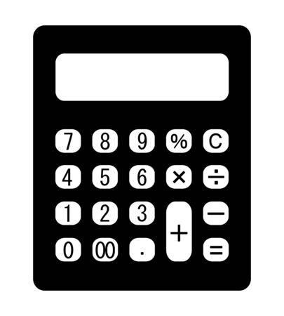 Icon of a calculator.の写真素材
