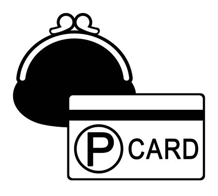 Purse and a point cardの写真素材