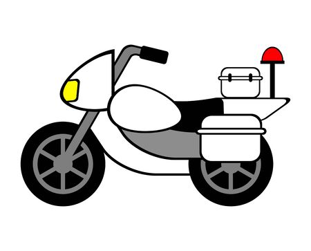 White motorcycleの写真素材