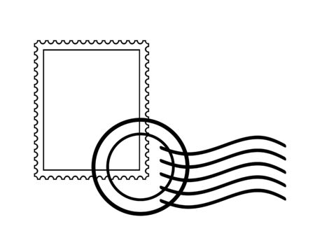 Wavy stampの写真素材
