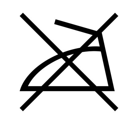 Iron prohibited mark.の写真素材