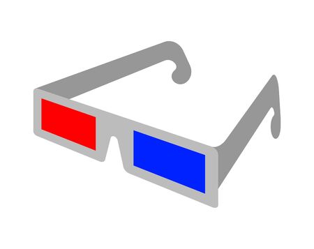 Three-dimensional glassesの写真素材