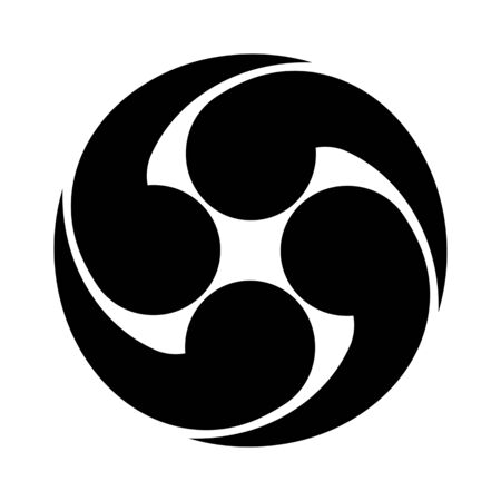 Mark of four swirl.の写真素材