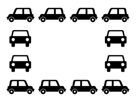 Frame of the carの写真素材