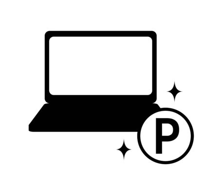 Save points with a personal computerの写真素材