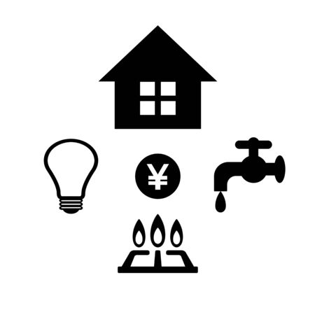 Image of water utility expenses.の写真素材