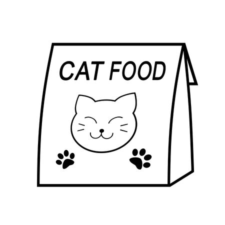 Bag of cat food.の写真素材